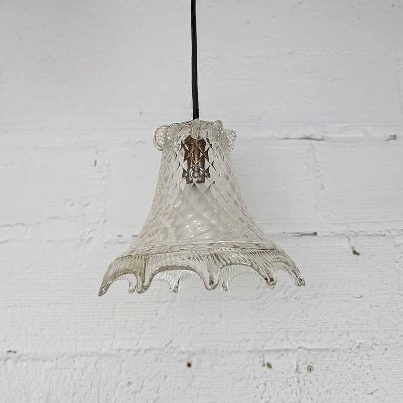Suspension cloche verre pressé vintage | L'Atelier Imparfait