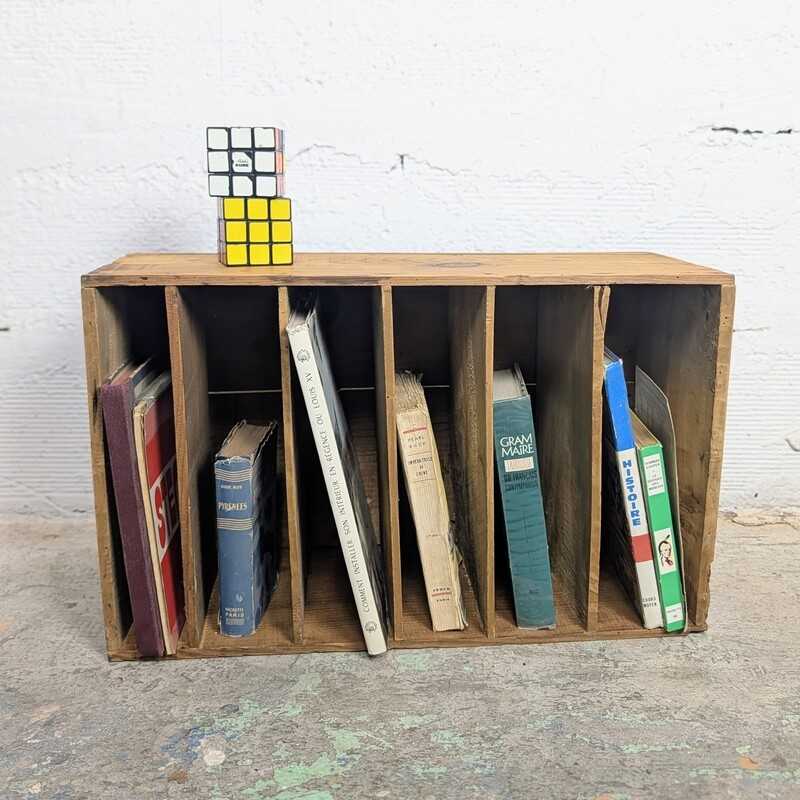 Casier en Bois Brut Vintage | l'Atelier Imparfait