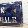 Plaque de Rue Èmaillée Vintage Rue Nationale | L'Atelier Imparfait