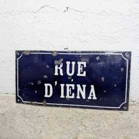 Plaque de rue émaillée «...