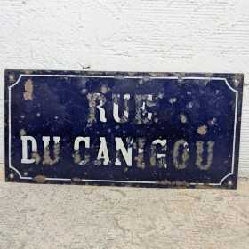 Plaque de rue émaillée «...