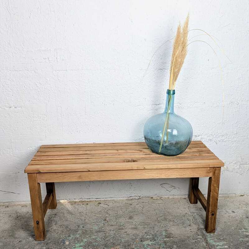 Banc Bois Vintage à lattes | l'Atelier Imparfait