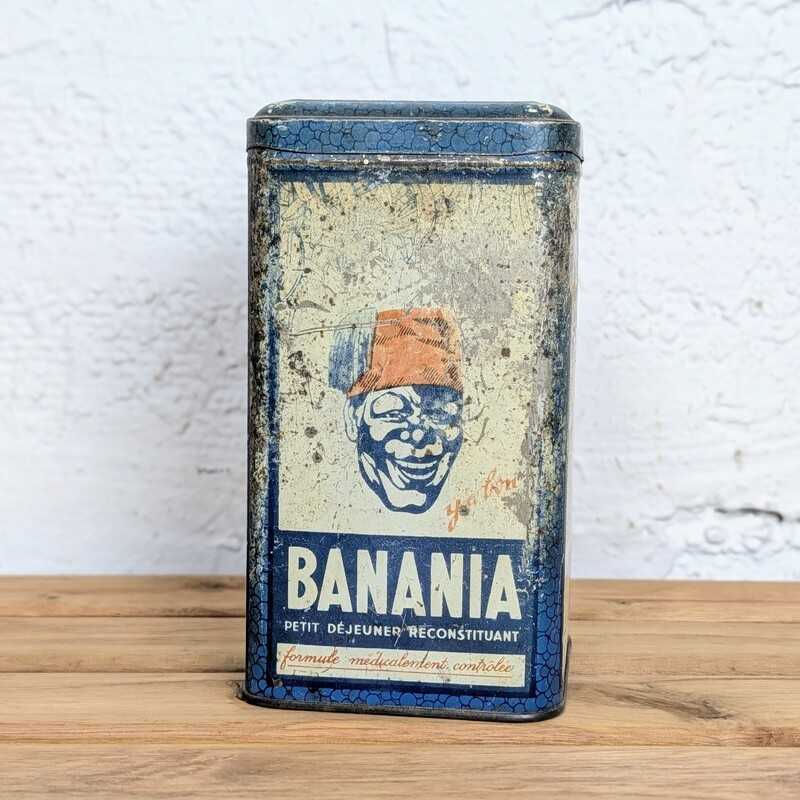 Ancienne boîte métal Banania Y'a bon | L'Atelier Imparfait