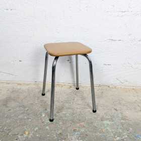 Tabouret chrome et skaï