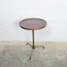 Guéridon Tripode Laiton et Formica, Années 1960 | L'Atelier Imparfait