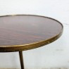Guéridon Tripode Laiton et Formica, Années 1960 | L'Atelier Imparfait