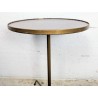 Guéridon Tripode Laiton et Formica, Années 1960 | L'Atelier Imparfait