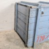 Caisse militaire bois bleu vintage industriel | l'Atelier Imparfait