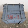 Caisse militaire bois bleu vintage industriel | l'Atelier Imparfait