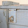 Caisse militaire bois bleu vintage industriel | l'Atelier Imparfait