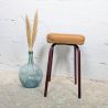 Tabouret Vintage Assise Skaï | L'Atelier Imparfait Tabouret Vintage Assise Skaï | L'Atelier Imparfait