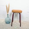 Tabouret Vintage Assise Skaï | L'Atelier Imparfait Tabouret Vintage Assise Skaï | L'Atelier Imparfait