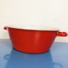 Bassine émaillée rouge | l'Atelier Imparfait
