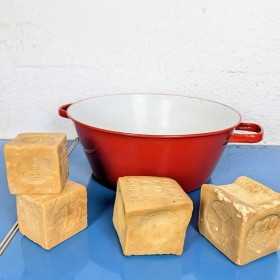 Bassine émaillée rouge