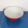 Bassine émaillée rouge | l'Atelier Imparfait