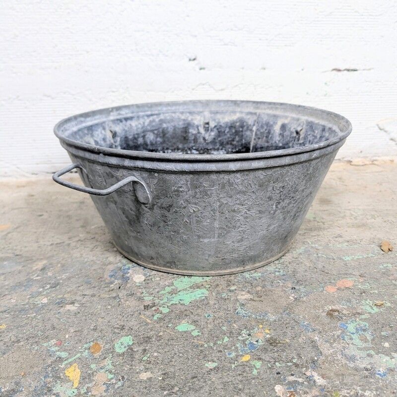 Bassine Zinc Ancienne Vintage | L'Atelier Imparfait