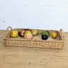 Plateau Osier Tressé Vintage avec Anses | l'Atelier Imparfait