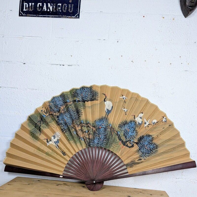 Grand Éventail Décoratif - Décor Asiatique | l'Atelier Imparfait