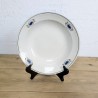 Plat Rond Creux Faïencerie SOMAIN – décor Java | L'Atelier Imparfait