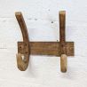 Patère double bois massif vintage rustique | l'Atelier Imparfait