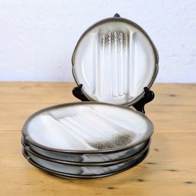 4 Assiettes à Asperges -...