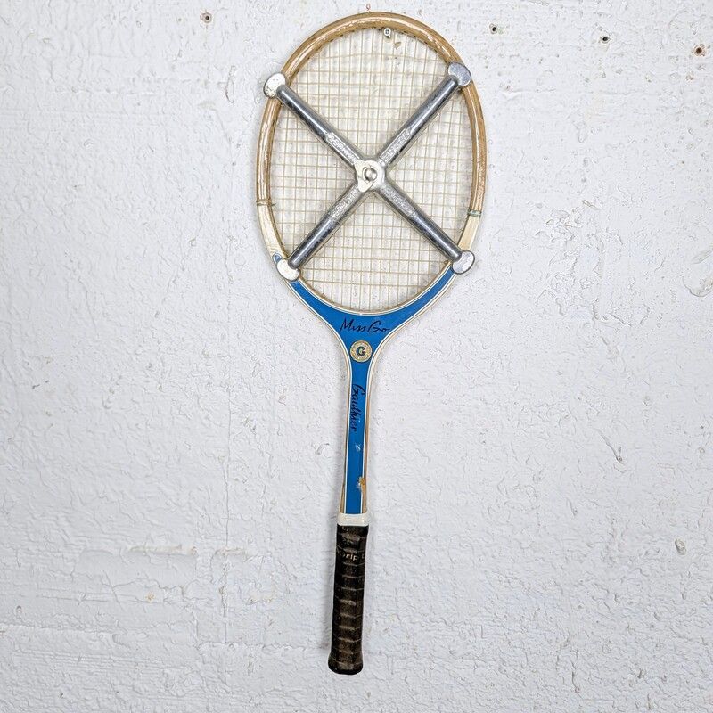 Raquette de Tennis Vintage avec Croix de Tension | L'Atelier Imparfait