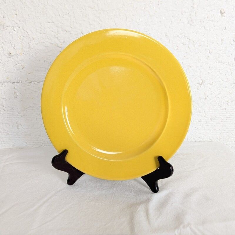 Trio d'assiettes Moulin des Loups jaune soleil | L'Atelier Imparfait