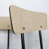 Paire de chaises formica & métal noir vintage | L'Atelier Imparfait