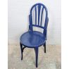 Chaise bistrot bois courbé - bleu vintage | L'Atelier Imparfait