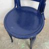 Chaise bistrot bois courbé - bleu vintage | L'Atelier Imparfait