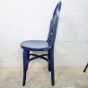 Chaise bistrot bois courbé - bleu vintage | L'Atelier Imparfait