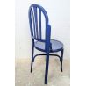 Chaise bistrot bois courbé - bleu vintage | L'Atelier Imparfait