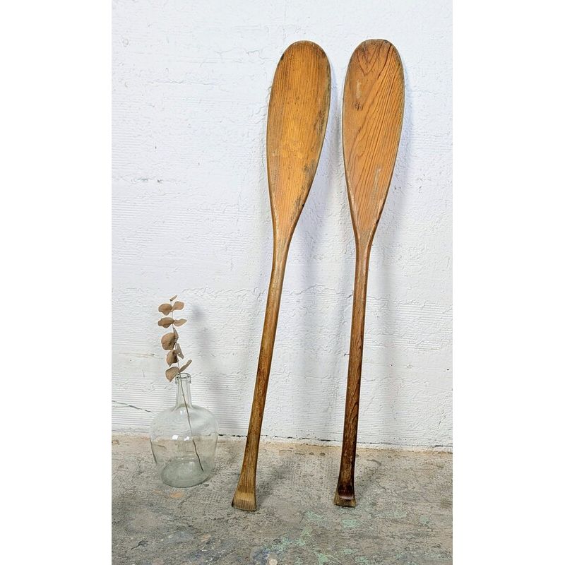Paire de Rames Anciennes en Bois | L'Atelier Imparfait