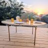 Table pliante de camping ovale vintage | l'Atelier Imparfait Table pliante de camping ovale vintage | l'Atelier Imparfait