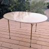 Table pliante de camping ovale vintage | l'Atelier Imparfait Table pliante de camping ovale vintage | l'Atelier Imparfait