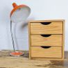 Caisson de bureau 3 tiroirs en bois vintage | L'Atelier Imparfait