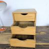 Caisson de bureau 3 tiroirs en bois vintage | L'Atelier Imparfait