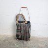 Chariot de course vintage tartan pliable | L'Atelier Imparfait Chariot de course vintage tartan pliable | L'Atelier Imparfait