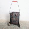 Chariot de course vintage tartan pliable | L'Atelier Imparfait Chariot de course vintage tartan pliable | L'Atelier Imparfait