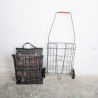 Chariot de course vintage tartan pliable | L'Atelier Imparfait Chariot de course vintage tartan pliable | L'Atelier Imparfait