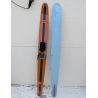 Skis nautiques vintage Skivit orange et bleu