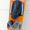 Skis nautiques vintage Skivit orange et bleu