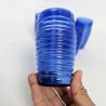 6 verres bleus annelés Cisper | l'Atelier Imparfait 6 verres bleus annelés Cisper | l'Atelier Imparfait