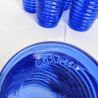 6 verres bleus annelés Cisper | l'Atelier Imparfait 6 verres bleus annelés Cisper | l'Atelier Imparfait