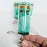 6 flûtes en verre vert et liseré doré années 60 | L'Atelier Imparfait 6 flûtes en verre vert et liseré doré années 60 | L'Atelier Imparfait