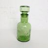 Service verre bullé vert vintage — carafe + 6 verres