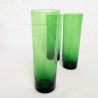 3 verres long drink verre bullé vert vintage | l'Atelier Imparfait 3 verres long drink verre bullé vert vintage | l'Atelier Imparfait