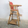Chaise haute transformable vintage bois et skaï | L'Atelier Imparfait Chaise haute transformable vintage bois et skaï | L'Atelier Imparfait