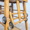 Chaise haute transformable vintage bois et skaï | L'Atelier Imparfait Chaise haute transformable vintage bois et skaï | L'Atelier Imparfait