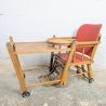 Chaise haute transformable vintage bois et skaï | L'Atelier Imparfait Chaise haute transformable vintage bois et skaï | L'Atelier Imparfait